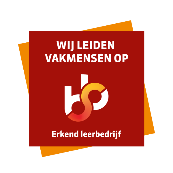 Wij leiden vakmensen op - Erkend leerbedrijf, met SBB-logo