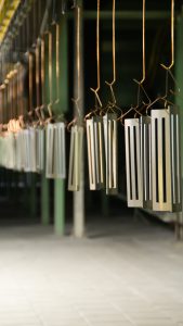 Poedercoating proces in actie
